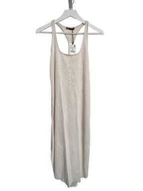 Zara Ivory Soft & Stretchy Racerback Dress